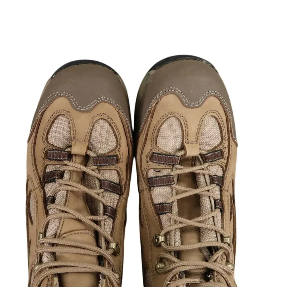 Cabelas Shoes Mens 13 Hiking Boots Outdoor Leather Mid Lace Up Active Trek Brown